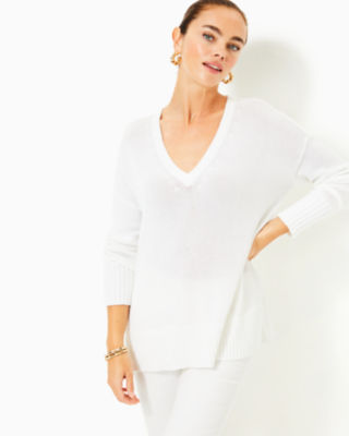 Large white sweater best sale