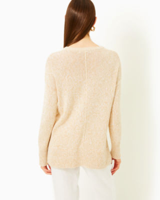 Bedford Sweater, Wicker Tan Marl, large image 1 - Lilly Pulitzer