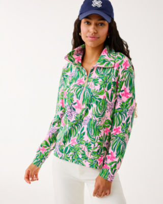 Lilly Pulitzer Upf 50+ Eleni Pullover In Green