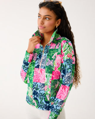 Lilly Pulitzer Upf 50+ Eleni Pullover In Animal Print