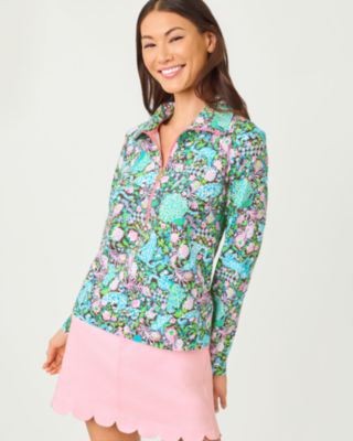 UPF 50+ Eleni Pullover, Multi Royal Zoo, large