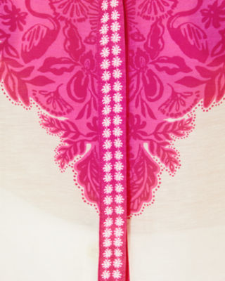 Kiran Button Down Top, Passion Fruit Pink Jungle Escape Engineered Woven Top, large image 5