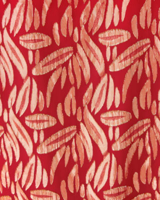 Lilly Pulitzer Giana Long Sleeve Silk Top In Red