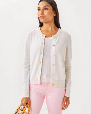 Amalia Cardigan, Resort White, large - Lilly Pulitzer