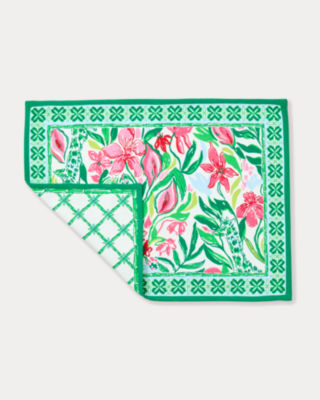 Printed Reversible Placemats, Multi Glowing Gardens Reversible Placemat, large image 2