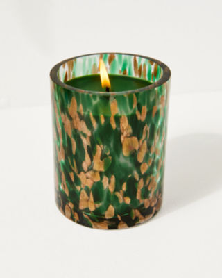 Speckled Holiday Candle, Villa Green X Gold Metallic, large image 2 - Lilly Pulitzer