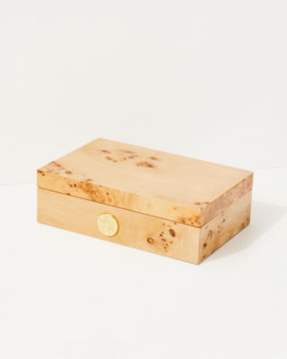 Small Burlwood Box, , large  - Lilly Pulitzer
