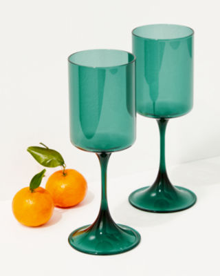 Fruttuoso Wine Glasses, , large  - Lilly Pulitzer