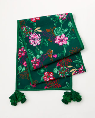 Printed Table Runner with Tassels, , large  - Lilly Pulitzer