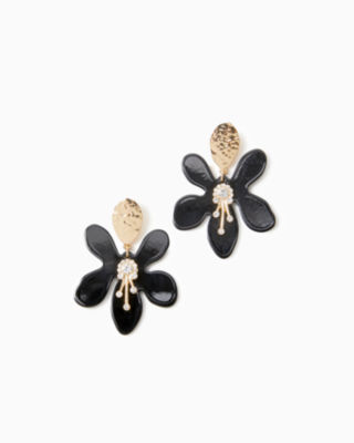 In a Flutter Earrings, Noir, large - Lilly Pulitzer