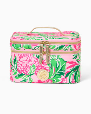 Devona Cosmetic Case, Conch Shell Pink Koala La La, large - Lilly Pulitzer