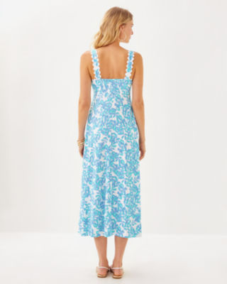 Dwyer Midi Dress, Jacaranda Blue Simply The Zest, large image 1