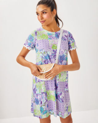 Cody Short Sleeve Dress, Multi Juicy Story Patch, large