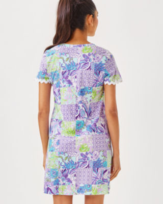 Cody Short Sleeve Dress, Multi Juicy Story Patch, large image 1
