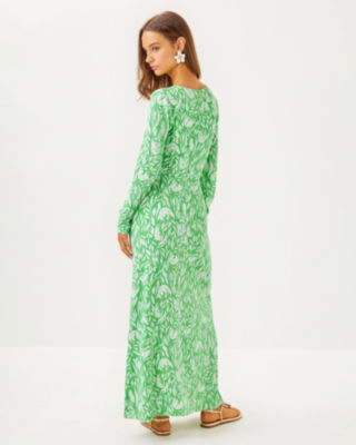 Tilli Maxi Dress, Fauna Green Tulip To Tango, large image 2