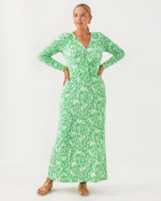 Tilli Maxi Dress, Fauna Green Tulip To Tango, large image 5