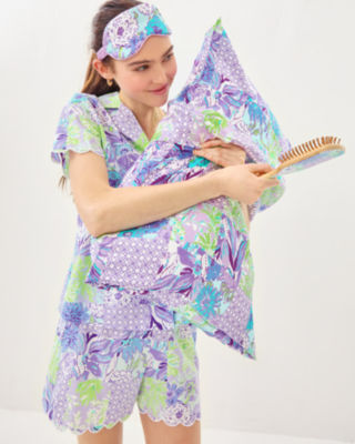 Pillowcase and Eye Mask, Multi Juicy Story Patch, large image 2 - Lilly Pulitzer