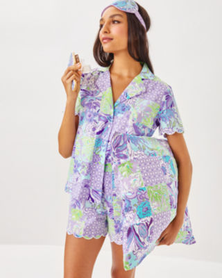 Pillowcase and Eye Mask, Multi Juicy Story Patch, large image 4 - Lilly Pulitzer