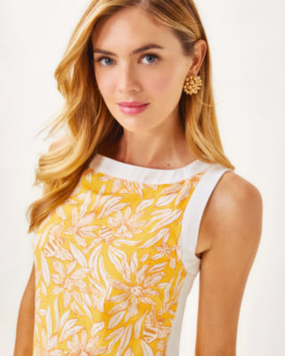 Eleanora Shift Romper, Honeycomb Hideaway Honeycomb, large image 3