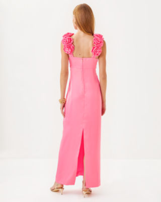 Aamira Maxi Dress, Rousseau Pink, large image 1