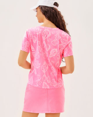 Barreto Knit Top, Rousseau Pink Cool As Shell, large image 1