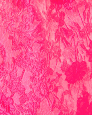 Girls Alannah Dress, Passion Fruit Pink Leaf An Impression Jacquard, large image 4