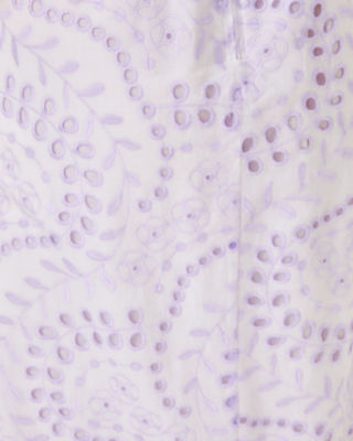 Tiah Midi Dress, Water Hyacinth Dancing Daisies Eyelet, large image 4