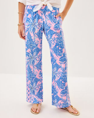 32" Bal Harbour Palazzo Pant, Conch Shell Pink Up Scale Engineered Pant, large image 3