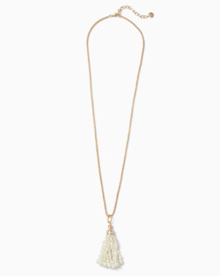 Shimmer Shells Necklace, Coconut, large - Lilly Pulitzer