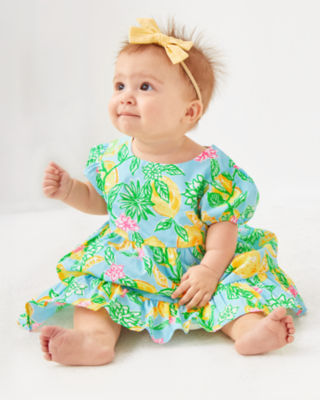 Lou Lou Infant Dress Set, Bluette Make Lemonade, large image 2