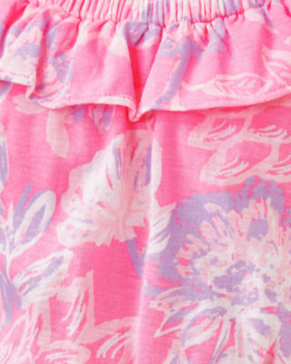 Girls Zetta Midi Dress, Rousseau Pink Zen Garden, large image 3