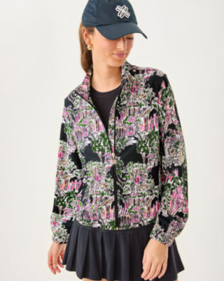 UPF 50+ Luxletic Aegean Jacket, Onyx Pb Anniversary Toile, large image 2