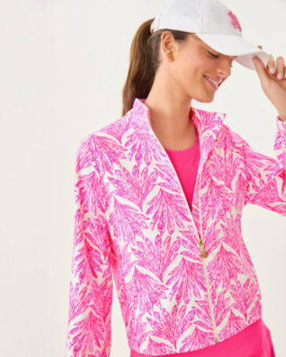 Lilly Pulitzer Upf 50+ Luxletic Aegean Jacket In Pink