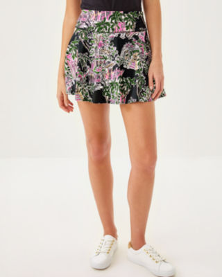 Lilly Pulitzer Upf 50+ Luxletic Barcelona High Rise Skort In Black