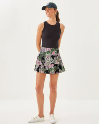 Lilly Pulitzer Upf 50+ Luxletic Barcelona High Rise Skort In Black