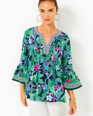 Ellalynn Tunic, Multi Untamed Engineered Tunic, large - Lilly Pulitzer