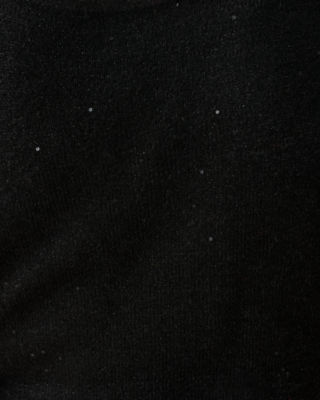 Lilly Pulitzer Averlie Sequin Sweater Tank In Black Metallic