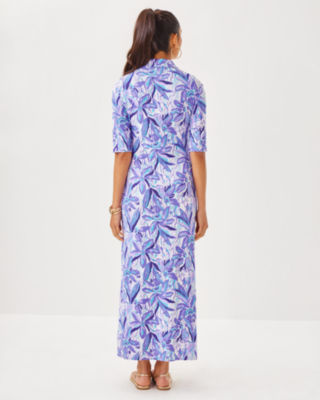 Berkely Maxi Dress, Tropicalia Purple Elephant In The Bloom, large image 1