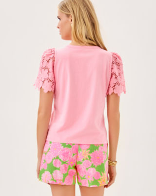 Sebene Knit Top, Conch Shell Pink, large image 1