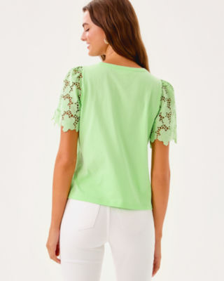 Sebene Knit Top, Cool Mint, large image 1