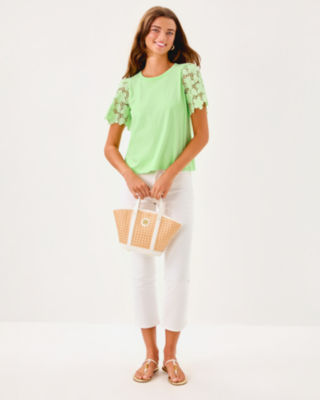 Sebene Knit Top, Cool Mint, large image 3