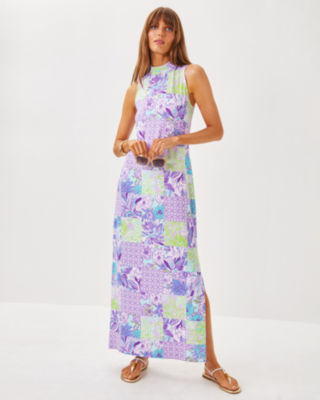 Wellington Maxi Dress, Multi Juicy Story Patch, large image 1