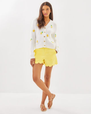 Tippery Cardigan, Resort White Bee Sweet Embroidery, large image 4