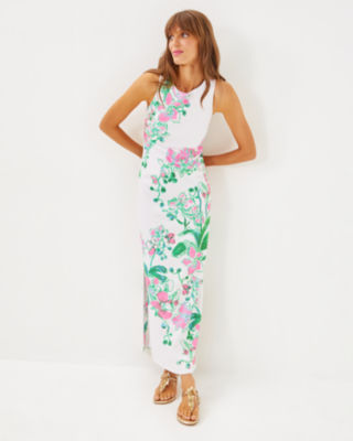 Melodie Maxi Dress, Multi Oversized Orchids On The Avenue Engineer, large image 2