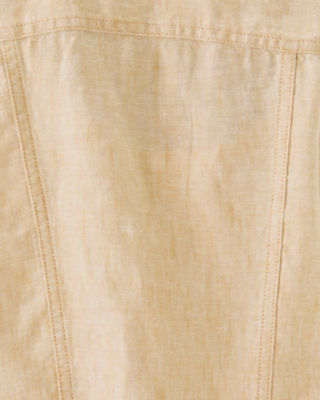 Seaspray Linen Jacket, Wicker Tan X Resort White, large image 4
