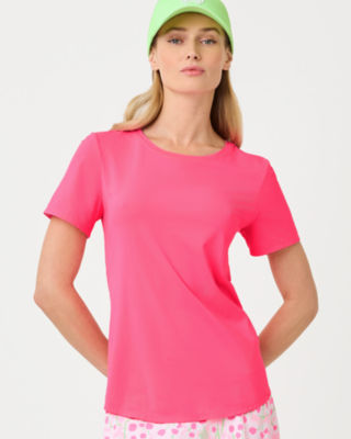 UPF 50+ Luxletic Westley Active Tee, Cherry Blossom Pink, large