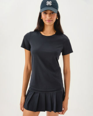 Lilly Pulitzer Upf 50+ Luxletic Westley Active Tee In Black