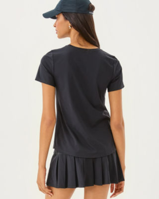 Lilly Pulitzer Upf 50+ Luxletic Westley Active Tee In Black