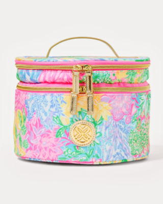 Round Cosmetics Case, , large  - Lilly Pulitzer