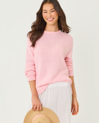 Lotan Sweater, Pink Muse Marl, large